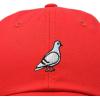 imageDALIX Pigeon Embroidered Cap Cotton Baseball Dad Hat for Men ampamp Women Casual CoolRed