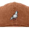 imageDALIX Pigeon Embroidered Cap Cotton Baseball Dad Hat for Men ampamp Women Casual CoolWashed Orange