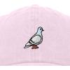 imageDALIX Pigeon Embroidered Cap Cotton Baseball Dad Hat for Men ampamp Women Casual CoolWashed Pink