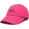 imageDALIX Walrus Embroidery Dad Hat Baseball Cap Mens WomensHot Pink