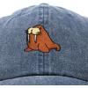 imageDALIX Walrus Embroidery Dad Hat Baseball Cap Mens WomensNavy Blue Vintage