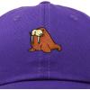 imageDALIX Walrus Embroidery Dad Hat Baseball Cap Mens WomensPurple