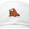 imageDALIX Walrus Embroidery Dad Hat Baseball Cap Mens WomensWhite