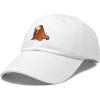imageDALIX Walrus Embroidery Dad Hat Baseball Cap Mens WomensWhite