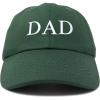 imageDALIX Embroidered Mom and Dad Hat Washed Cotton Baseball CapDad  Dark Green