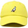 imageDALIX Pigeon Embroidered Cap Cotton Baseball Dad Hat for Men ampamp Women Casual CoolYellow