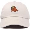imageDALIX Walrus Embroidery Dad Hat Baseball Cap Mens WomensBeige