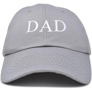 imageDALIX Embroidered Mom and Dad Hat Washed Cotton Baseball CapDad  Gray