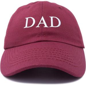 imageDALIX Embroidered Mom and Dad Hat Washed Cotton Baseball CapDad  Maroon