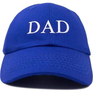 imageDALIX Embroidered Mom and Dad Hat Washed Cotton Baseball CapDad  Royal Blue