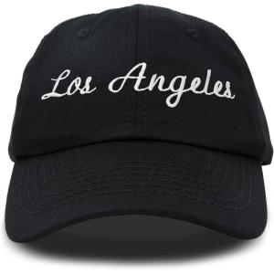 imageDALIX Los Angeles Baseball Cap Mens Womens Hats LA Black