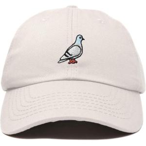 imageDALIX Pigeon Embroidered Cap Cotton Baseball Dad Hat for Men ampamp Women Casual CoolBeige