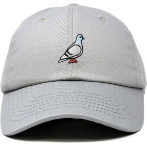 imageDALIX Pigeon Embroidered Cap Cotton Baseball Dad Hat for Men ampamp Women Casual CoolGray