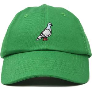 imageDALIX Pigeon Embroidered Cap Cotton Baseball Dad Hat for Men ampamp Women Casual CoolKelly Green