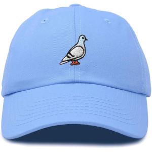 imageDALIX Pigeon Embroidered Cap Cotton Baseball Dad Hat for Men ampamp Women Casual CoolLight Blue