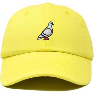 imageDALIX Pigeon Embroidered Cap Cotton Baseball Dad Hat for Men ampamp Women Casual CoolYellow