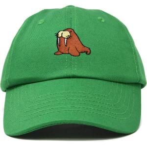 imageDALIX Walrus Embroidery Dad Hat Baseball Cap Mens WomensKelly Green
