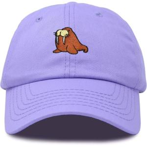 imageDALIX Walrus Embroidery Dad Hat Baseball Cap Mens WomensLavender
