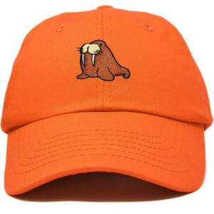 imageDALIX Walrus Embroidery Dad Hat Baseball Cap Mens WomensOrange