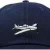 imageAviator Airplane Ball Cap Embroidered HatNavy Blue