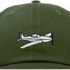 imageAviator Airplane Ball Cap Embroidered HatOlive