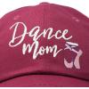 imageDALIX Dance Mom Hat Support Daughter Embroidered Cotton CapMaroon