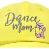 imageDALIX Dance Mom Hat Support Daughter Embroidered Cotton CapMinion Yellow