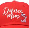 imageDALIX Dance Mom Hat Support Daughter Embroidered Cotton CapRed
