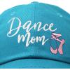 imageDALIX Dance Mom Hat Support Daughter Embroidered Cotton CapTeal