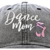 imageDALIX Dance Mom Hat Support Daughter Embroidered Cotton CapWashed Black