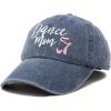 imageDALIX Dance Mom Hat Support Daughter Embroidered Cotton CapWashed Navy Blue