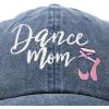 imageDALIX Dance Mom Hat Support Daughter Embroidered Cotton CapWashed Navy Blue