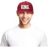 imageDALIX King Queen Hat Set Mens Womens Flat Bill Couples CapMaroon