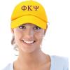 imageDALIX Phi Kappa Psi Greek Letters Ball Cap Embroidered HatGold