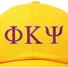 imageDALIX Phi Kappa Psi Greek Letters Ball Cap Embroidered HatGold