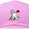 imageDALIX Prayer Hands Hat Baseball Cap Rose Dad Hats Black White Pink Blue Gray TanLight Pink
