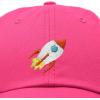 imageDALIX Rocket Hat Space Dad Caps Embroidered Custom Cap Cotton Hats NASAHot Pink