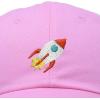 imageDALIX Rocket Hat Space Dad Caps Embroidered Custom Cap Cotton Hats NASALight Pink