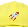 imageDALIX Rocket Hat Space Dad Caps Embroidered Custom Cap Cotton Hats NASAMinion Yellow