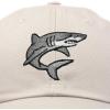 imageDALIX Shark Hat Embroidered Baseball Cap Great WhiteBeige