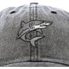 imageDALIX Shark Hat Embroidered Baseball Cap Great WhiteBlack Vintage