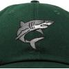 imageDALIX Shark Hat Embroidered Baseball Cap Great WhiteDark Green