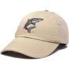 imageDALIX Shark Hat Embroidered Baseball Cap Great WhiteKhaki