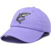 imageDALIX Shark Hat Embroidered Baseball Cap Great WhiteLavender
