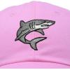 imageDALIX Shark Hat Embroidered Baseball Cap Great WhiteLight Pink