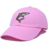 imageDALIX Shark Hat Embroidered Baseball Cap Great WhiteLight Pink