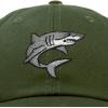 imageDALIX Shark Hat Embroidered Baseball Cap Great WhiteOlive