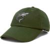 imageDALIX Shark Hat Embroidered Baseball Cap Great WhiteOlive