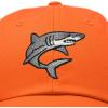 imageDALIX Shark Hat Embroidered Baseball Cap Great WhiteOrange