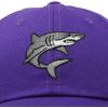 imageDALIX Shark Hat Embroidered Baseball Cap Great WhitePurple